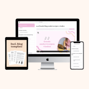 cursus bloggen voor je webshop