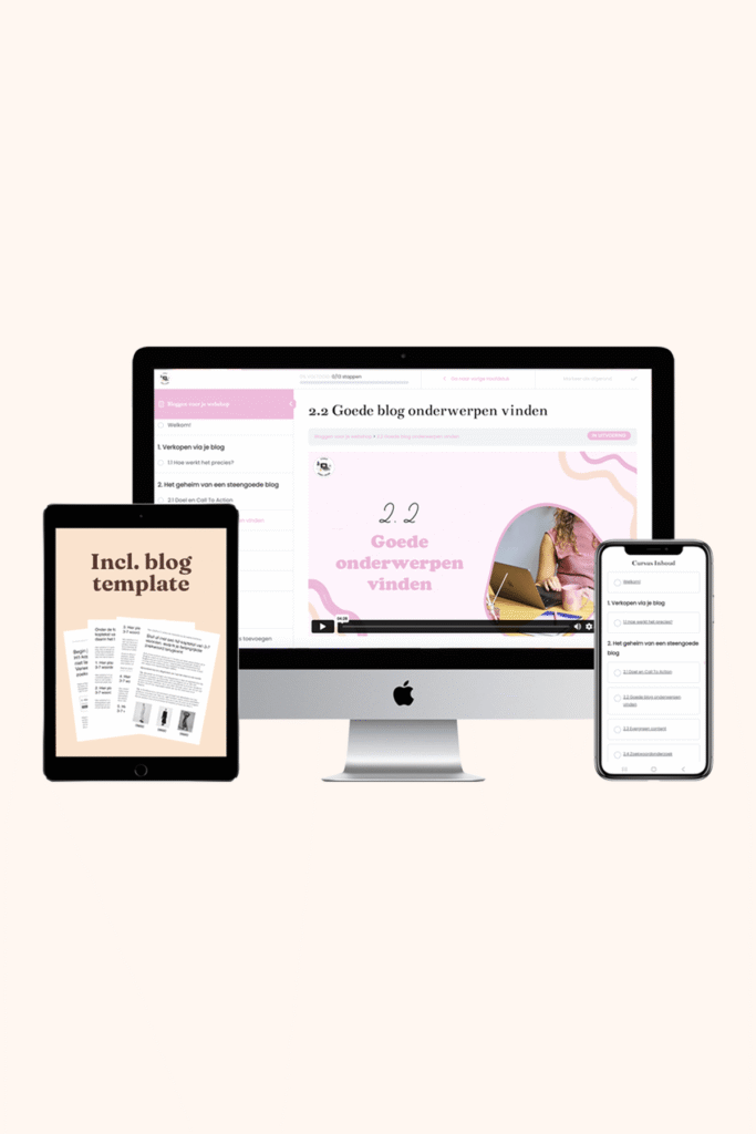 cursus bloggen voor je webshop